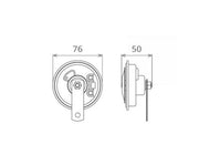 Set claxoane electromagnetice 12V 3.5A+3.5A ton inalt si jos