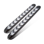 Set lumini de zi Led DRL cu semnalizare dinamica secventiala tip sageata si 9 module LED,lungime 25 cm