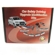 Set lumini LED tip stroboscop pentru bara din fata + telecomanda de control, lumina galbena