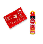 Set trusa sanitara Auto de prim ajutor omologata RAR cu DIN13164 + stingator spray 1000ml