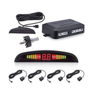 Sistem senzori parcare, cu 4 senzori, afisaj LED si acustic, 12V ,negru