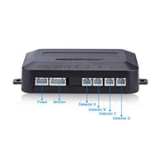 Sistem senzori parcare, cu 4 senzori, afisaj LED si acustic, 12V ,negru