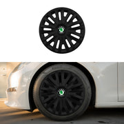 Set 4 capace roti potrivite jantelor de 16 inch compatibile SKODA, Model 412 Black