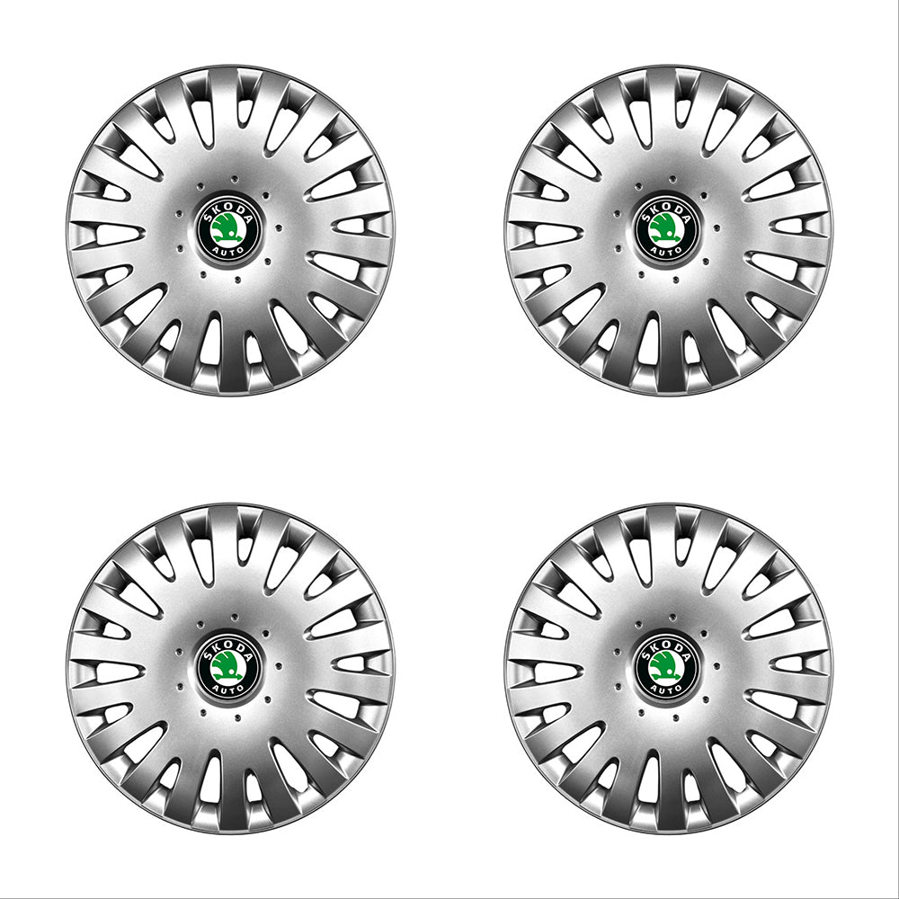 Set 4 capace roti potrivite jantelor de 14 inch compatibile gama SKODA model - 211