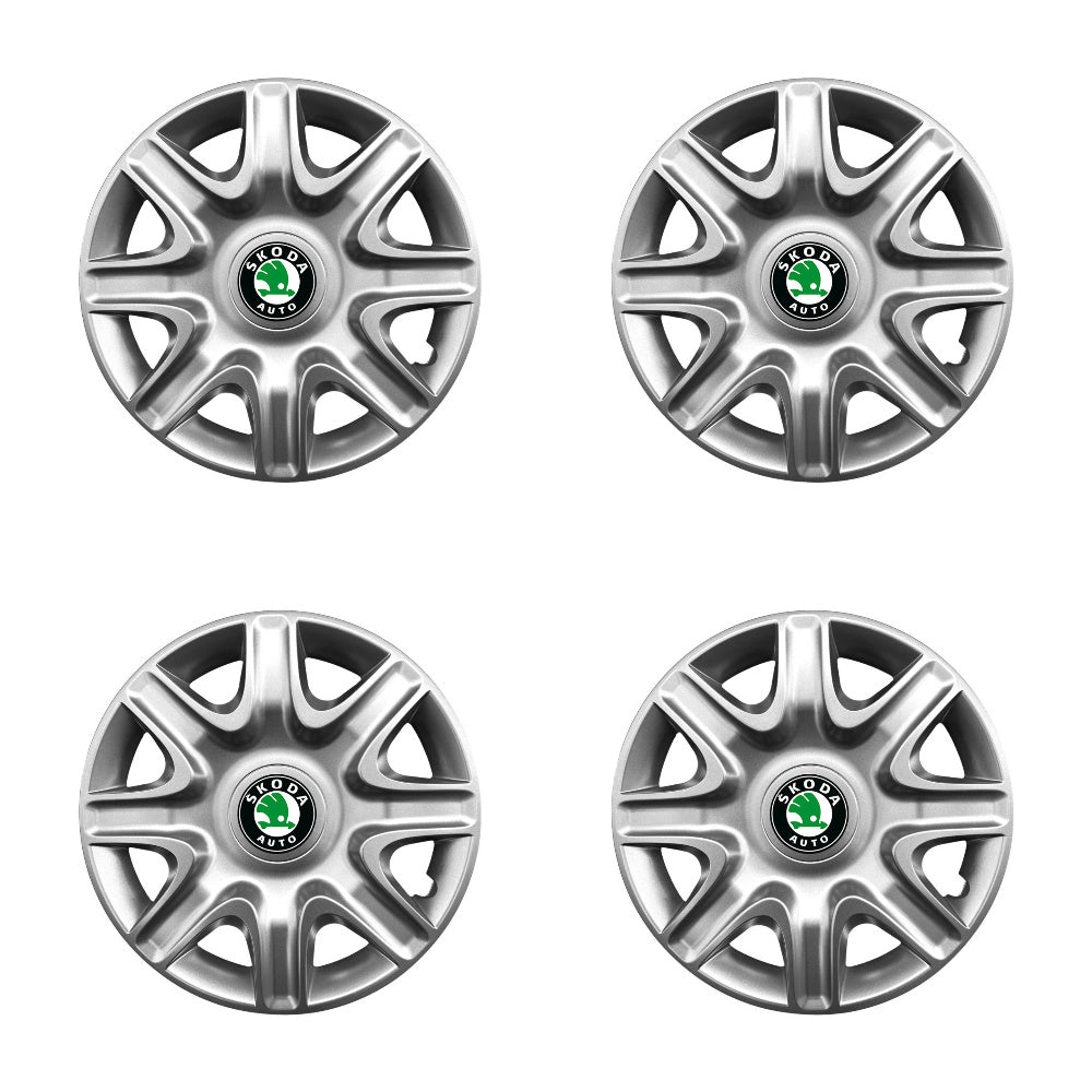 Set 4 capace roti potrivite jantelor de 15 inch compatibile gama SKODA model - 332