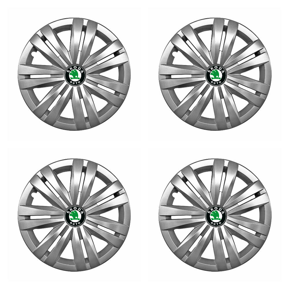 Set 4 capace roti potrivite jantelor de 16 inch compatibile gama Skoda model - 427