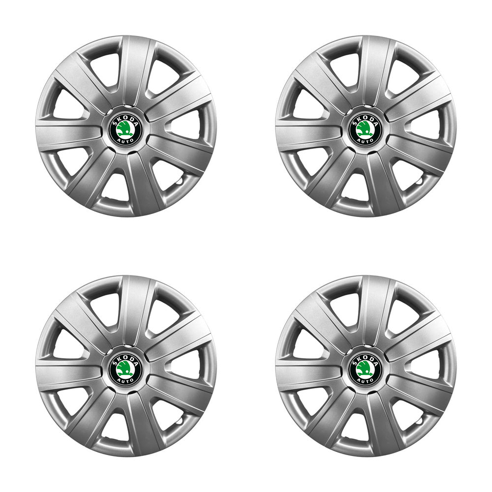 Set 4 capace roti potrivite jantelor de 16 inch compatibile SKODA Fabia ,Octavia I,II,III ,Roomster, Felicia ,Rapid ,Superb, Yeti Model-415