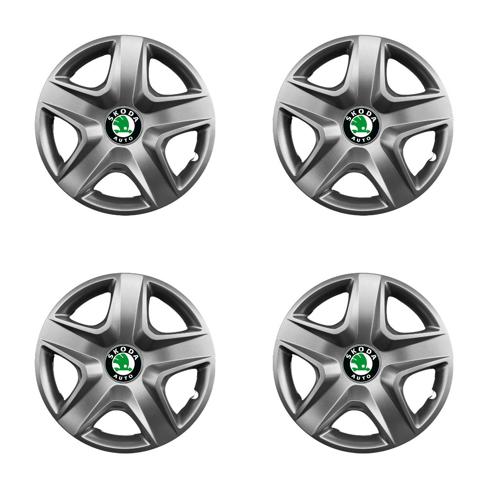 Set 4 capace roti potrivite jantelor de 16 inch compatibile SKODA Fabia ,Octavia I,II,III ,Roomster, Felicia ,Rapid ,Superb, Yeti Model-418