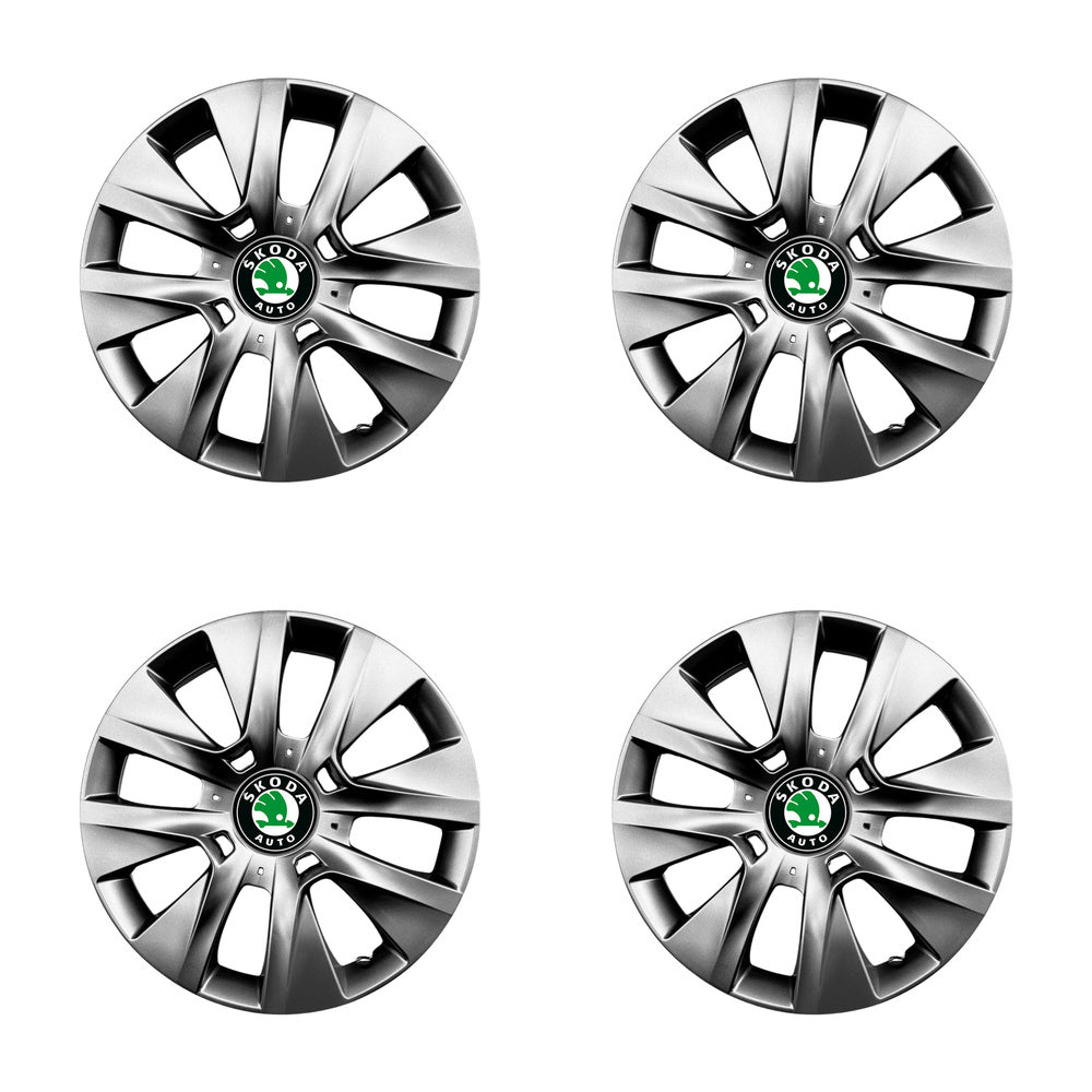 Set 4 capace roti potrivite jantelor de 15 inch compatibile SKODA Fabia ,Octavia I,II,III ,Roomster, Felicia ,Rapid ,Superb, Yeti Model-334