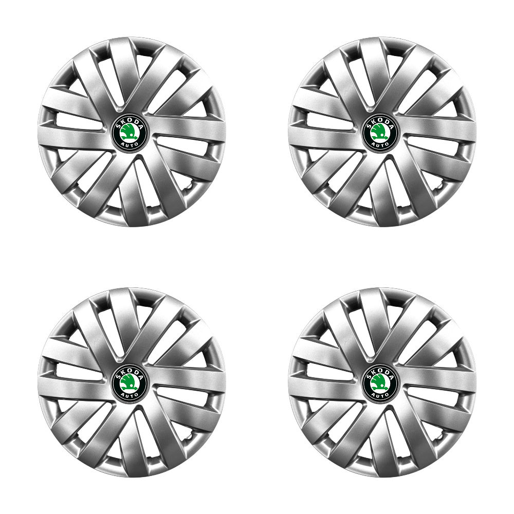 Set 4 capace roti potrivite jantelor de 14 inch compatibile gama SKODA model - 216