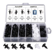 Set 100 clipsuri cleme auto de fixare 6 dimensiuni universale plastic