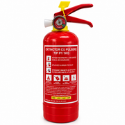 Trusă Medicală Auto DIN 13164 cu Stingător P1 cu Pulbere 1KG și Mănuși de Protecție AutoSSF®