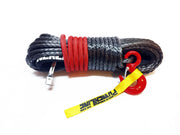 Sufa sintetica profesionala POWER LINE 10mm x 28m pentru troliu, carlig inclus