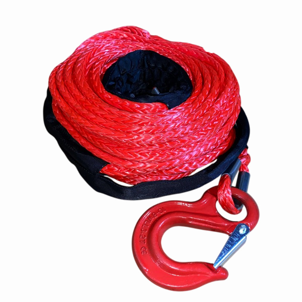 Sufa / Plasmă sintetică pentru troliu auto 11mm x 18m cu cârlig inclus