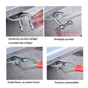Sufa tractare auto, rezistenta 5 tone, lungime 3 metri, reflectorizanta