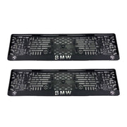 Suport numar inmatriculare personalizat BMW. (set 2 buc)