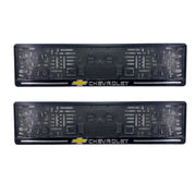 Suport numar inmatriculare personalizat CHEVROLET (set 2 buc)