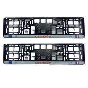 Suport numar inmatriculare personalizat Citroen (set 2 buc)