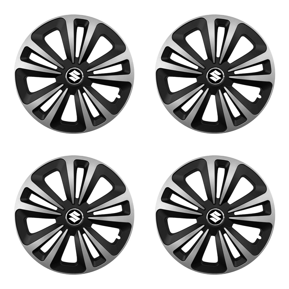Set 4 capace 15 inch // Grafit TERRA II, compatibil cu gama auto SUZUKI,bi-color