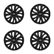 Set 4 capace roti potrivite jantelor de 15 inch compatibile TOYOTA, Model - 345 Black Edition