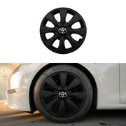Set 4 capace roti potrivite jantelor de 15 inch compatibile TOYOTA, Model - 316 Black Edition