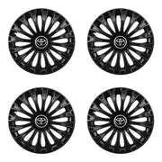 Set 4 capace 15 inch // DINO, compatibil cu gama auto TOYOTA,negru