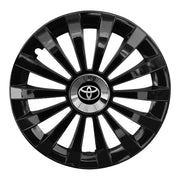 Set 4 capace 16 inch // MERIDIAN, compatibil cu gama auto TOYOTA,negru
