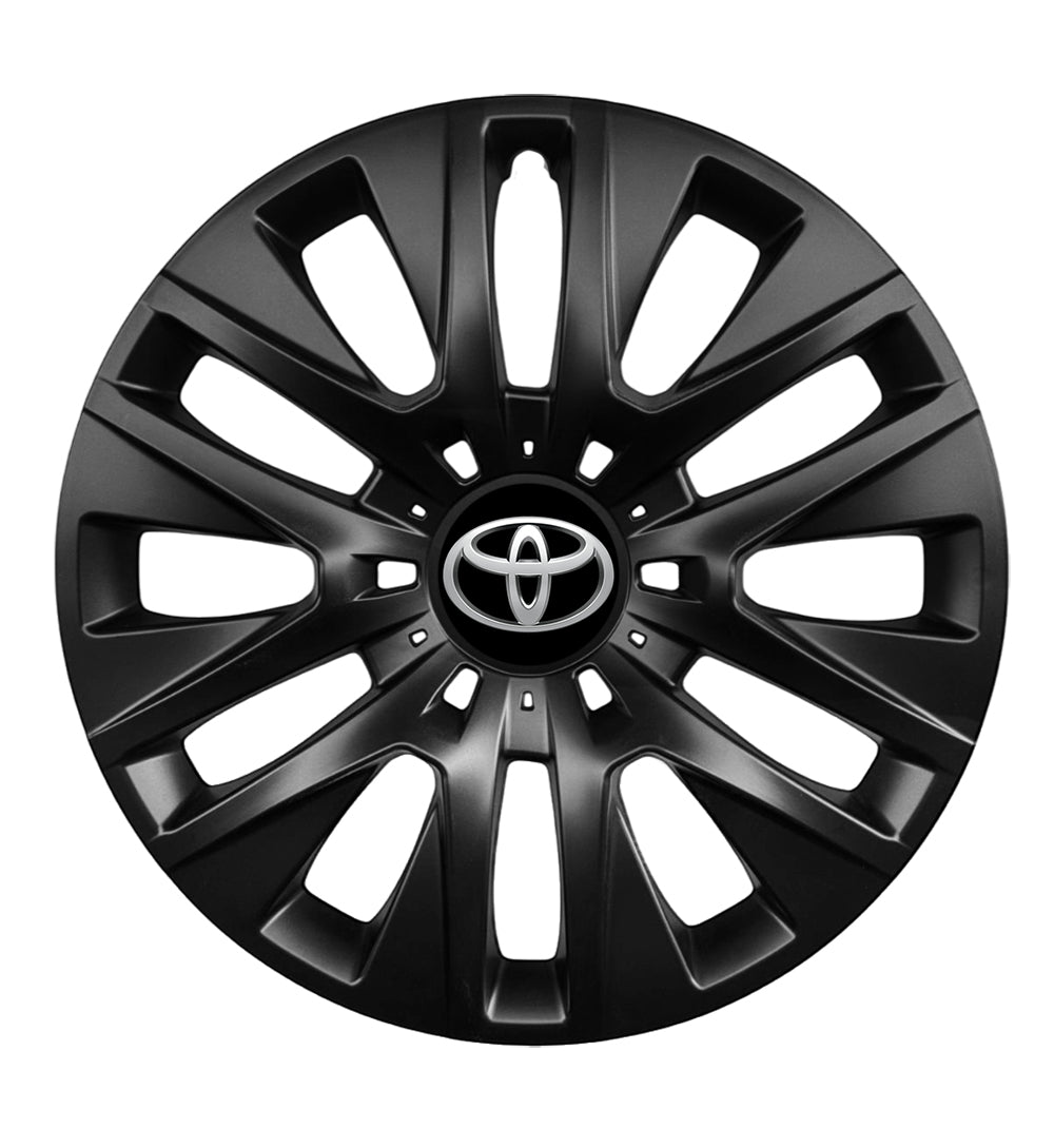 Set 4 capace roti potrivite jantelor de 16 inch compatibile Toyota, Model 429 Black