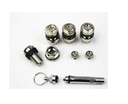 Valve ascunse profesionale cromate, set 4 bucati