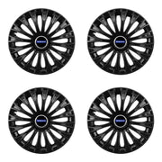 Set 4 capace 16 inch // DINO, compatibil cu gama auto VOLVO,negru