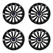 Set 4 capace 16 inch // MERIDIAN, compatibil cu gama auto VOLVO,negru