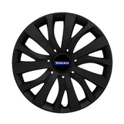 Set 4 capace roti potrivite jantelor de 15 inch compatibile VOLVO, Model - 345 Black Edition
