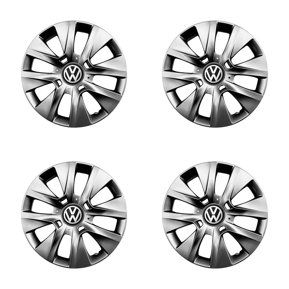 Set 4 capace roti potrivite jantelor de 15 inch compatibile VW Volkswagen Golf 4, 5, 6, 7, Passat B5, B6, B7, B8, Jeta, Polo, Sharan, Tiguan, Touran, Touareg, Caddy, Bora, - Model 334