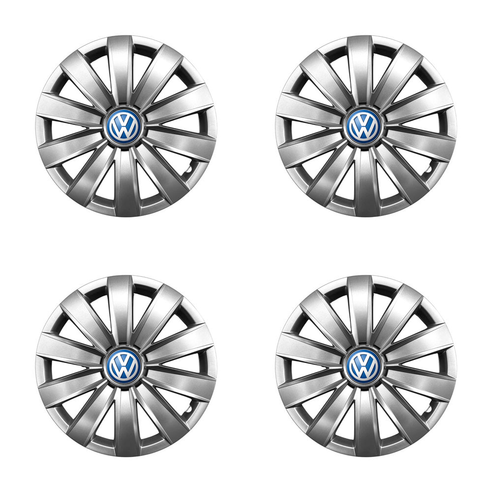 Set 4 capace roti potrivite jantelor de 16 inch compatibile  VW Volkswagen, Model - 421, Sigla Albastra