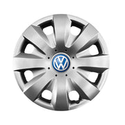 Set 4 capace roti potrivite jantelor de 15 inch compatibile gama VW Volkswagen, model - 321, Sigla Albastra