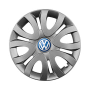 Set 4 capace roti potrivite jantelor de 15 inch compatibile gama VOLKSWAGEN model - 330, Sigla Albastra