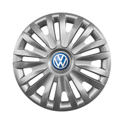 Set 4 capace roti potrivite jantelor de 16 inch compatibile VW - Model 412, Sigla Albastra
