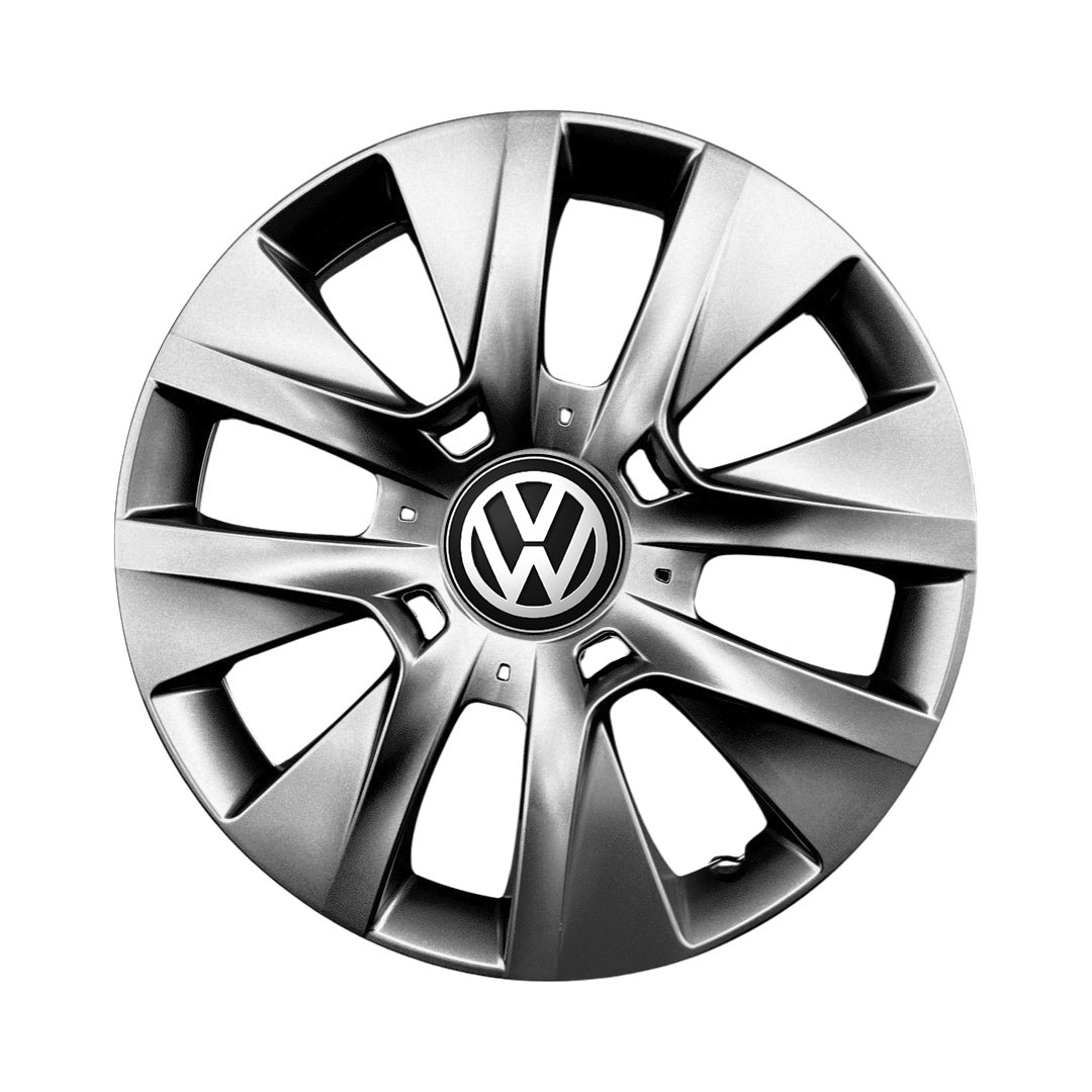 Set 4 capace roti potrivite jantelor de 15 inch compatibile VW Volkswagen Golf 4, 5, 6, 7, Passat B5, B6, B7, B8, Jeta, Polo, Sharan, Tiguan, Touran, Touareg, Caddy, Bora, - Model 334