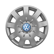 Set 4 capace roti potrivite jantelor de 15 inch compatibile gama VW Volkswagen model - 314, Sigla Albastra