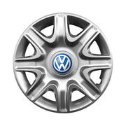 Set 4 capace roti potrivite jantelor de 15 inch compatibile gama VOLKSWAGEN model - 332, Sigla Albastra