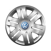 Set 4 capace roti potrivite jantelor de 16 inch compatibile gama Volkswagen model - 406, Sigla Albastra
