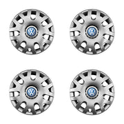 Set 4 capace roti potrivite jantelor de 14 inch compatibile Volkswagen, Model - 204, Sigla Albastra