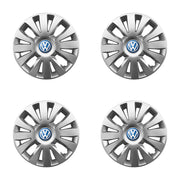 Set 4 capace roti potrivite jantelor de 15 inch compatibile gama VOLKSWAGEN model - 324, Sigla Albastra