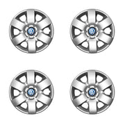 Set 4 capace roti potrivite jantelor de 15 inch compatibile Volkswagen, Model - 310, Sigla Albastra