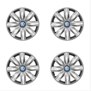Set 4 capace roti potrivite jantelor de 14 inch compatibile Volkswagen, Model - 221, Sigla Albastra