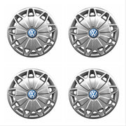 Set 4 capace roti potrivite jantelor de 16 inch compatibile gama Volkswagen model - 419, Sigla Albastra