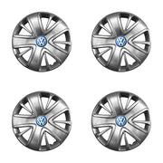 Set 4 capace roti potrivite jantelor de 16 inch compatibile gama VOLKSWAGEN model - 428, Sigla Albastra