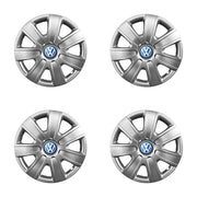 Set 4 capace roti potrivite jantelor de 16 inch compatibile Volkswagen, Model - 415, Sigla Albastra