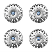 Set 4 capace roti potrivite jantelor de 14 inch compatibile gama Volkswagen model - 211, Sigla Albastra