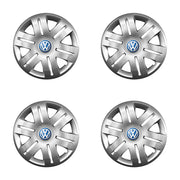 Set 4 capace roti potrivite jantelor de 16 inch compatibile gama Volkswagen model - 406, Sigla Albastra